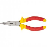 Длинногубцы прямые Insulated, 160 мм, двухкомпонентные рукоятки Matrix Professional Длинногубцы прямые Insulated, 160 мм, двухкомпонентные рукоятки Matrix Professional